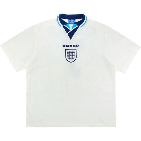 Heimtrikot Thailand England Retro 1996 Weiß Günstige Fußballtrikots